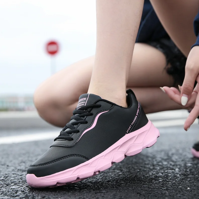 Xiaomi SALUDAS Women's Sneakers Waterproof Luxury Leather Shoes Light Breathable Running Sneakers Outdoor Sports Shoes Women