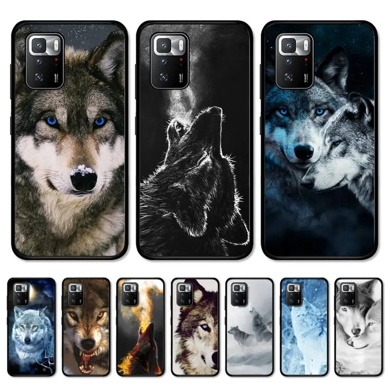 

Angry snow wolf Phone Case for Redmi 5 6 7 8 9 A 5plus K20 4X 6 cover