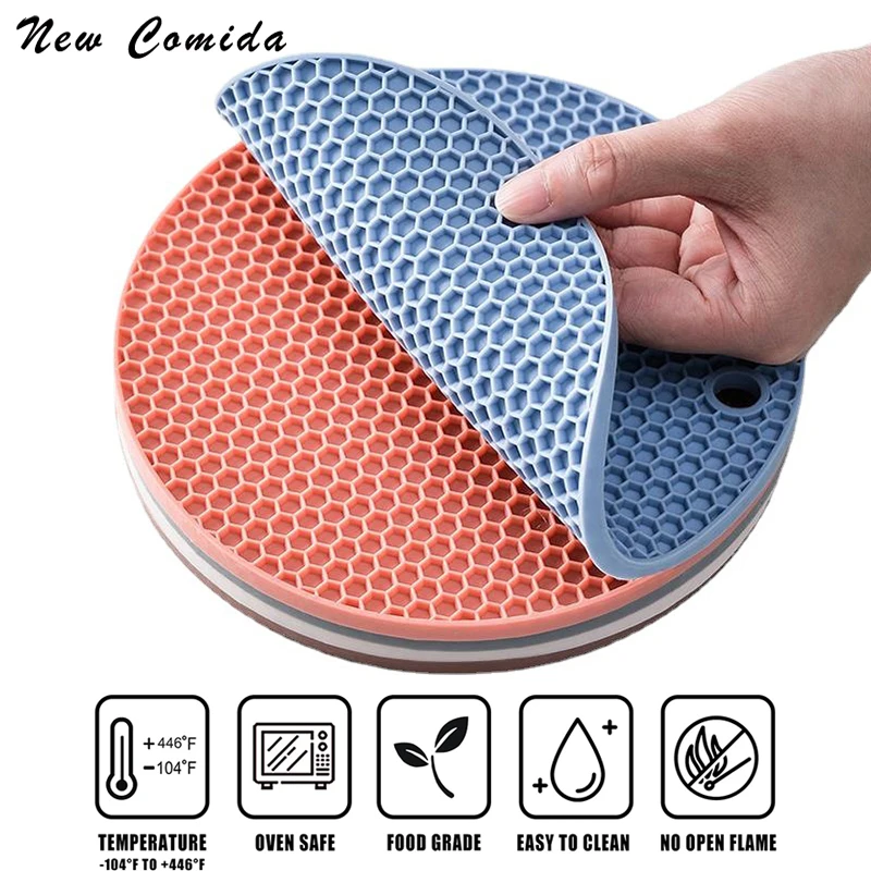 

14.5 cm Color Silicone Coasters Coffee Drinks Table Placemats Trivet Mats Tea Cup Pad Mug Holder Pot Holders Kitchen Accessories