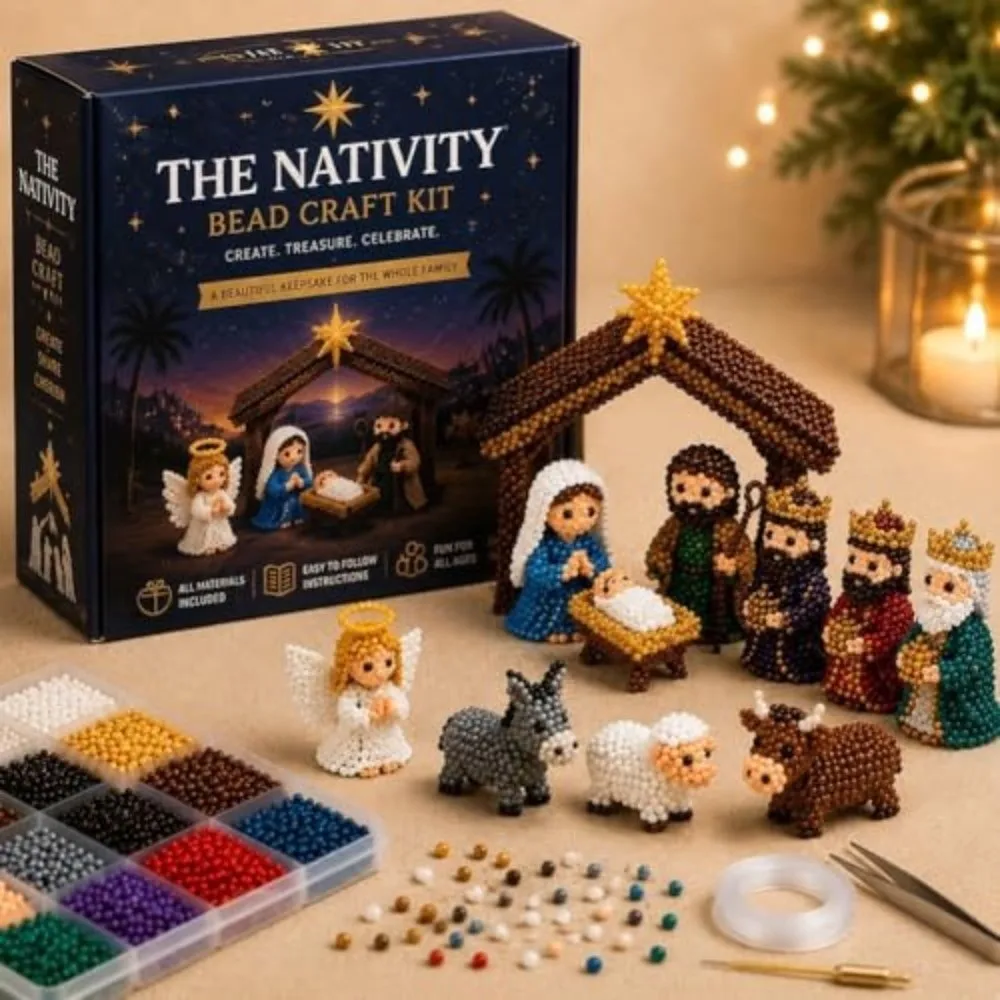 Фото Новый креативный 3D-набор для творчества из бисера: Серия персонажей «Мать Мария». Набор для рукоделия из бисера «Счастливая семья». Набор для плетения из бисера своими руками. №3