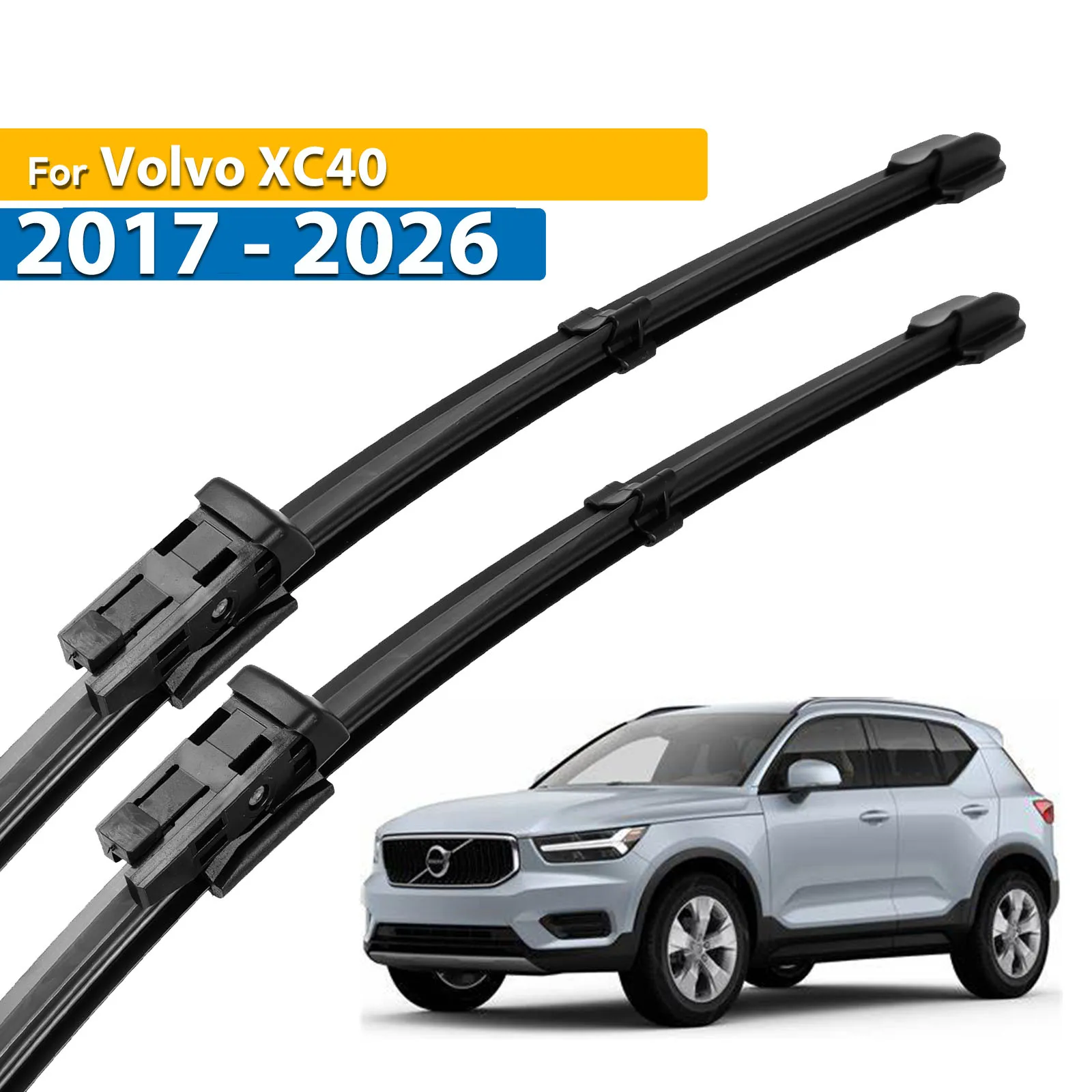 

Передние щетки стеклоочистителя Erick's LHD для Volvo XC40 2017-2026, лобовое стекло, чистые окна, автомобильные щетки от дождя 24 "+ 20"