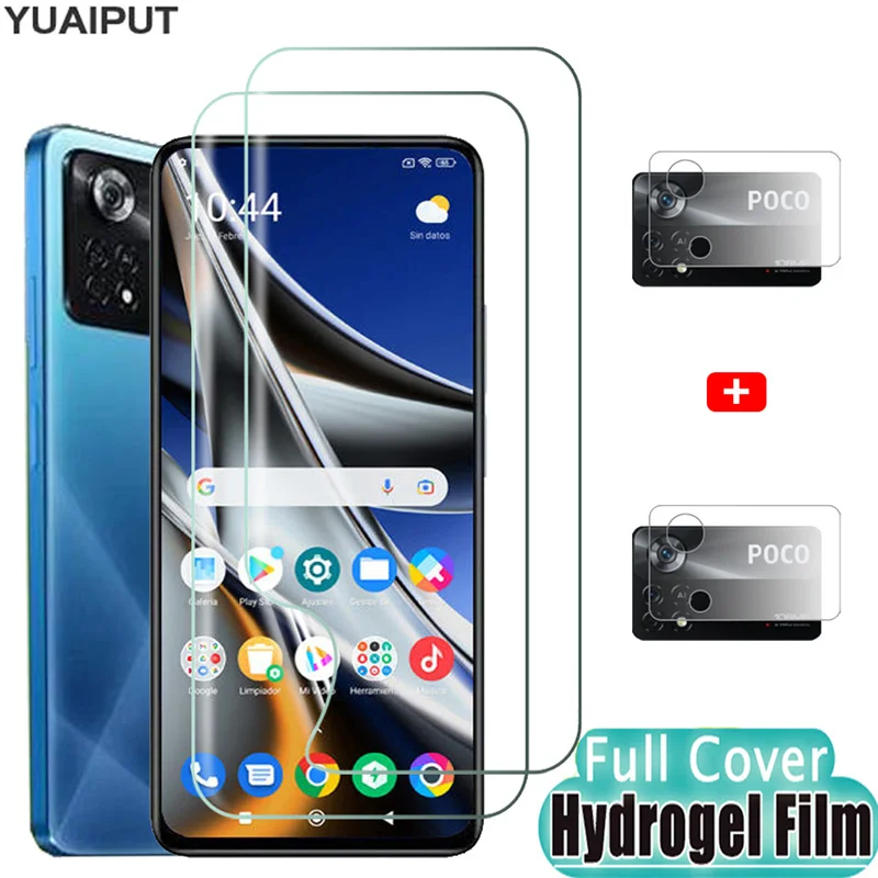 мягкое стекло на Poco X4 Pro 5G Гидрогелевая пленка X3 Защитная для экрана Xiaomi Poko X3Pro