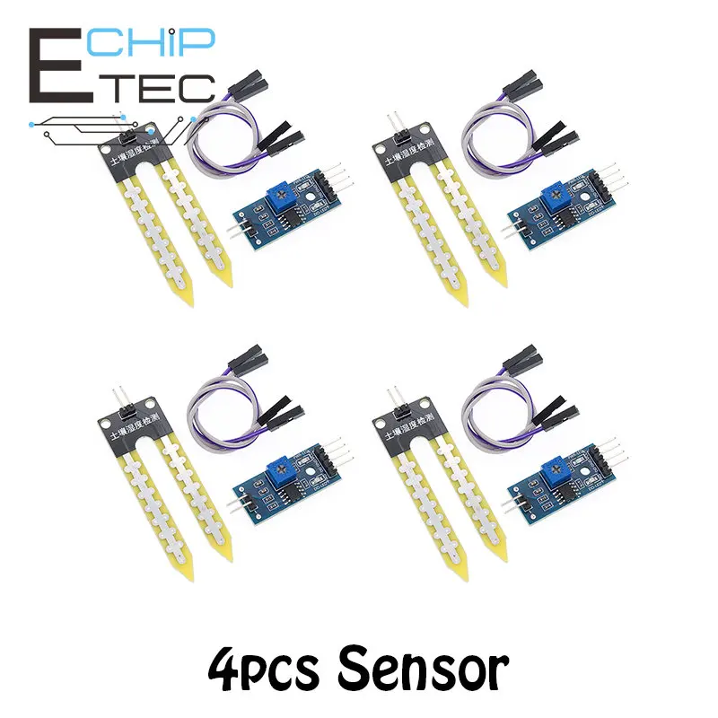 

4pcs LM393 soil moisture meter detection humidity sensor module development board