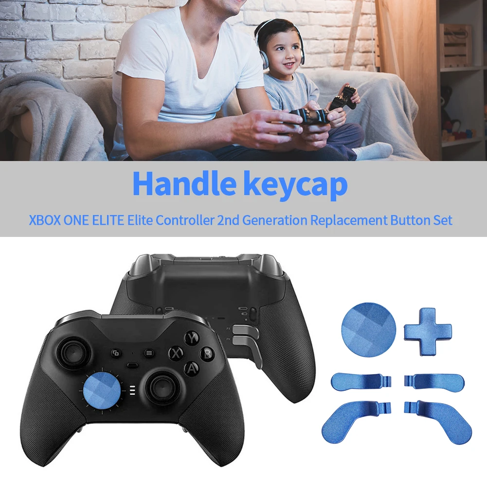 

6pcs for XBOX ONE ELITE 2 Gen Keycap Game Controller Trigger Button Thumb Grip Joypad Gamepad Replacement Set Accessory