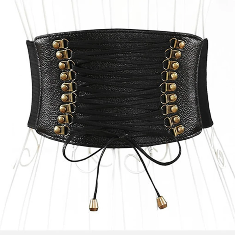 

Широкий пояс для женщин, эластичный пояс с бахромой и широким поясом