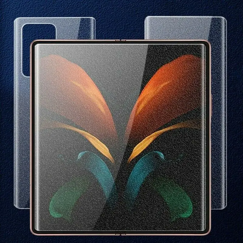 4 in 1 front back hydrogel film camera lens screen protector for galaxy z fold 2 5g glass lens film for samsung galaxy z fold 2 free global shipping