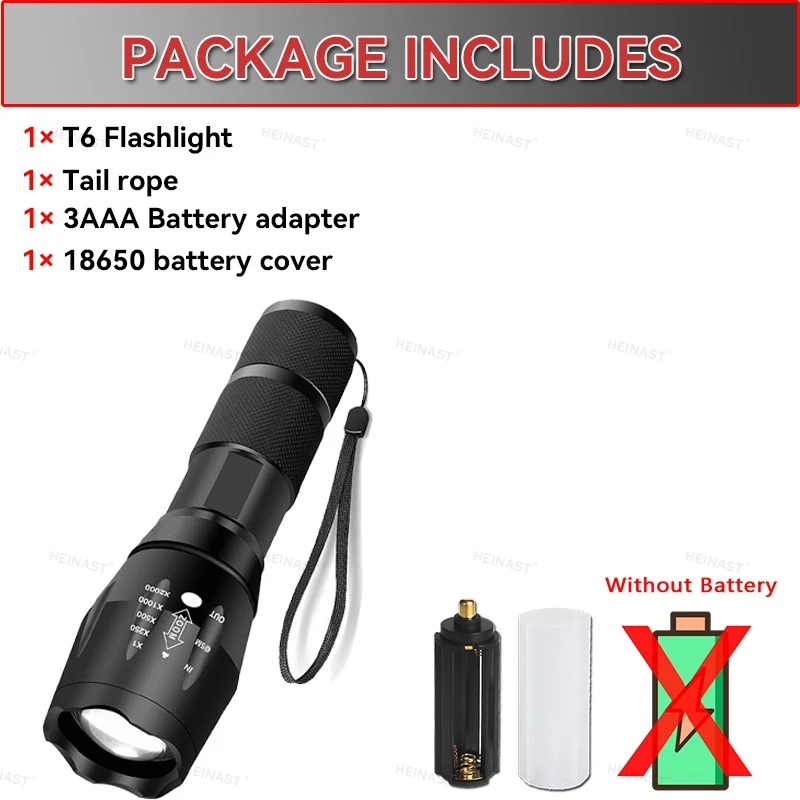 

Heinast T6 LED Фонарь 1200 Лм