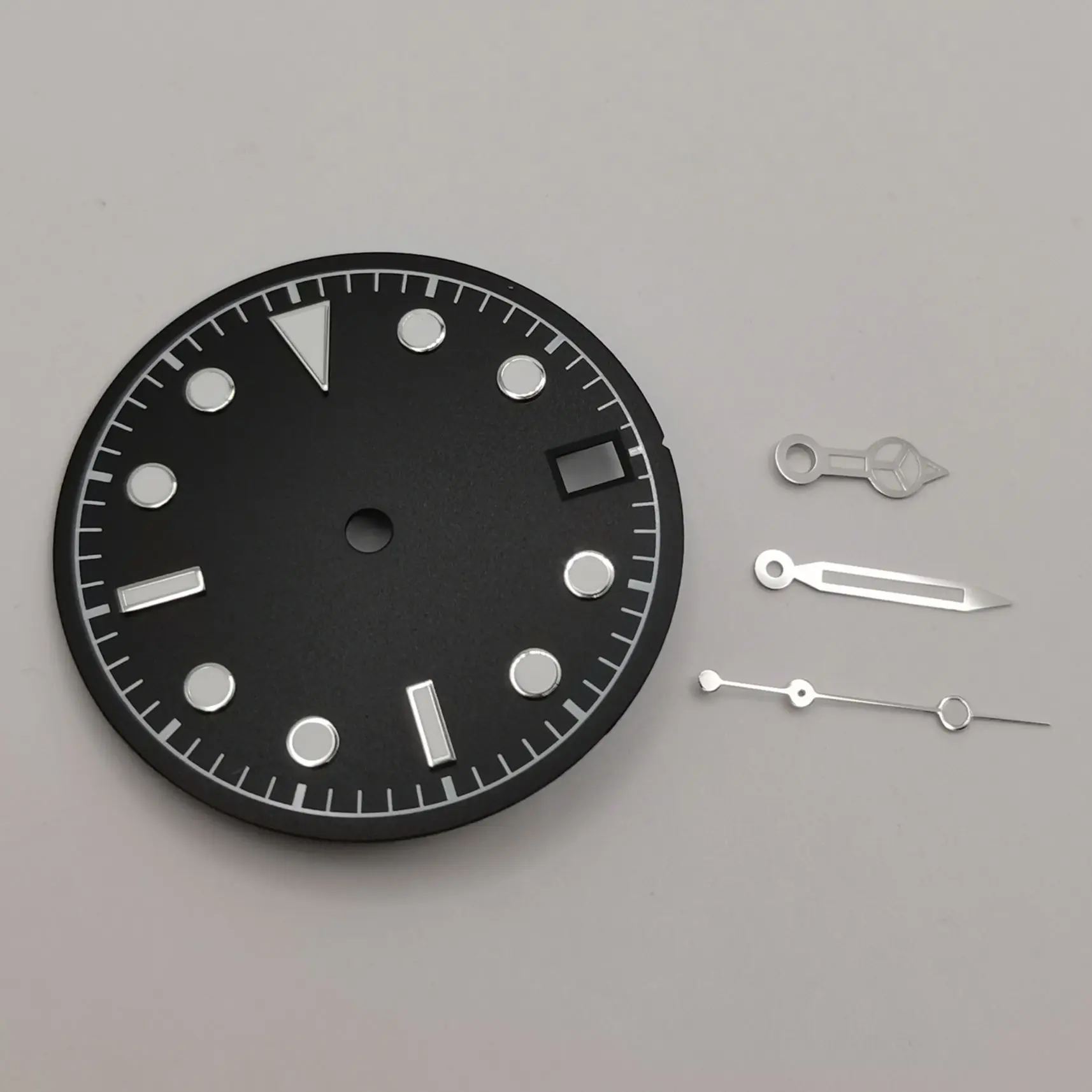 28.5MM Watch Dial Add Hands Fit NH35 Automatic Movement Green Luminous