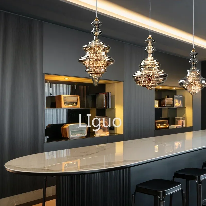 Mantianxing светодиодная стеклянная люстра для ресторана гостиной бара крыльца