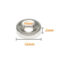 102030501001500200pcs 12x3 4 disc neodymium magnets 12x3 mm hole 4mm minor diameter round countersunk magnet 123 4 123