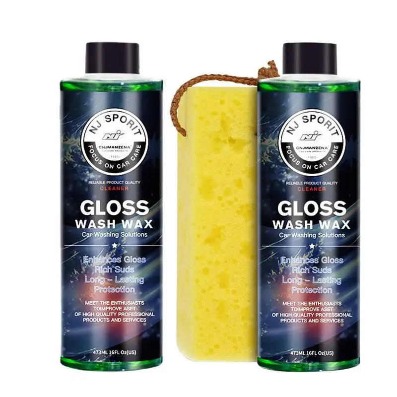 

473ML Car Shampoo Foaming Concentrated Car Wash Wax Car Shine Wash Clean Instant Gloss Quick and Easy Protection 1:1000 Dilution