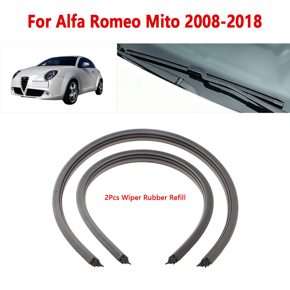 Фото Для Alfa Romeo Mito 2008-2018: Сменная резиновая лента для дворников, 16-26 дюймов, 1 пара, аксессуары для автомобильных дворников №1