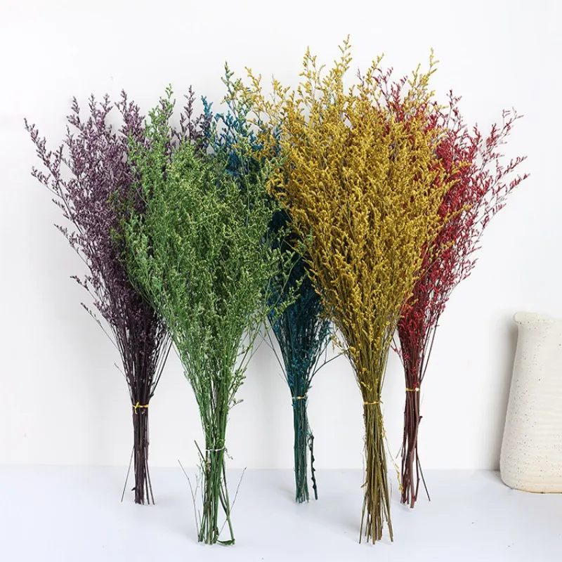 

100gNatural Preserved Lover Grass Dried Flower Bouquet Wedding Married Table Decoration Limonium Flowers Boho Home Garden Decor