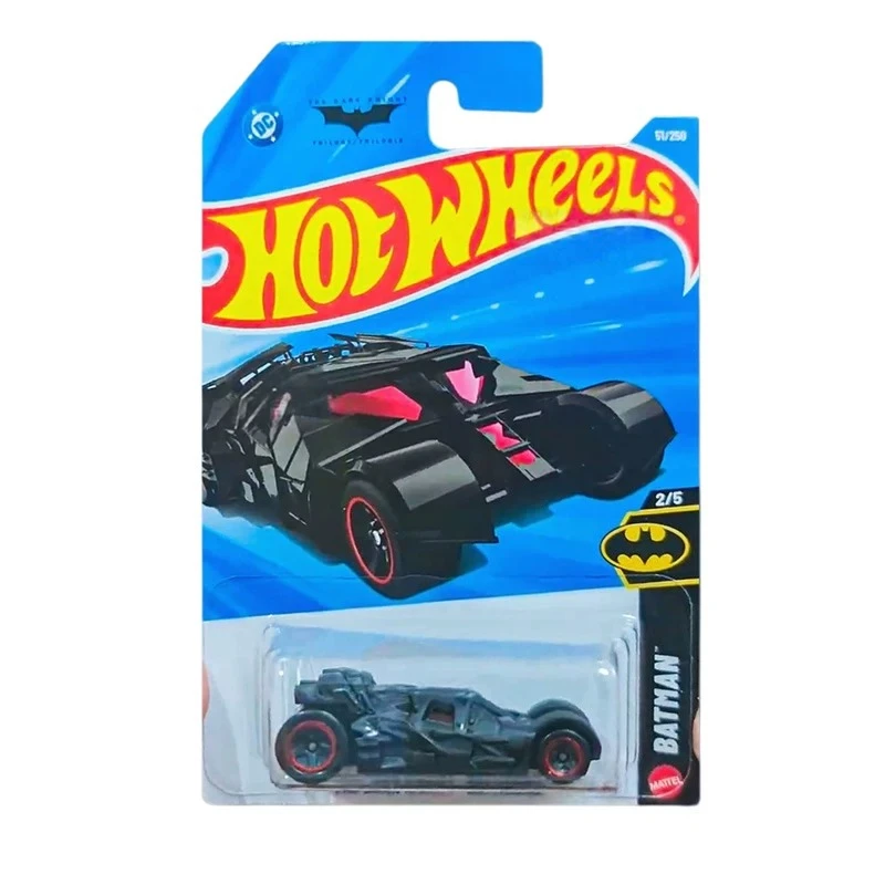 Hot Wheels 2026L Машинка Бэтмобиль «Темный рыцарь», игрушка, масштаб 164, литая модель автомобиля Бэтмена, металлическая модель №51250, подарок на день рождения. (art.: 3920dd2336fbd) - 3920dd2336fbd