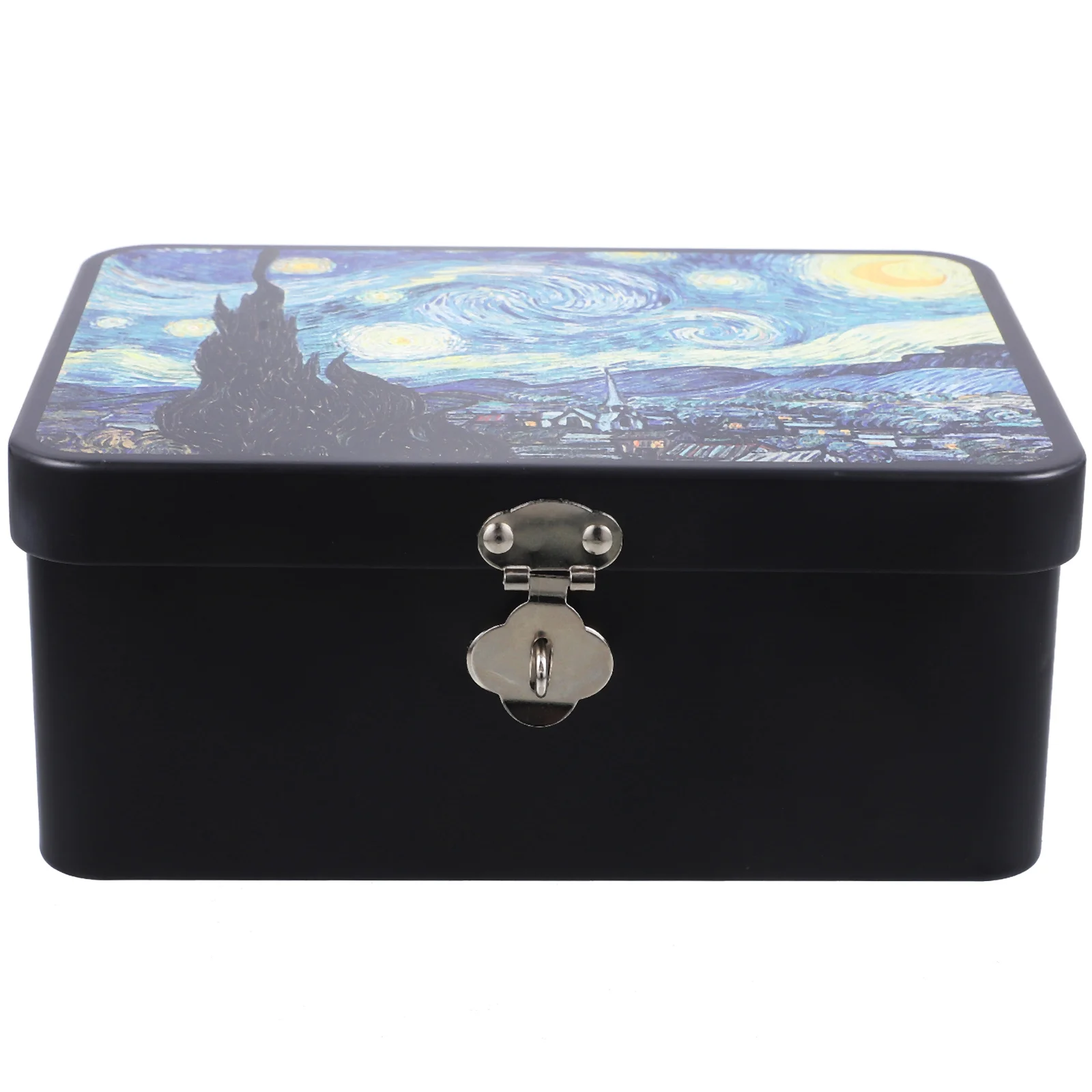

Decorative Tinplate Box Sturdy Metal Storage Case Small Jewelry Box Candy Cookie Storage Box