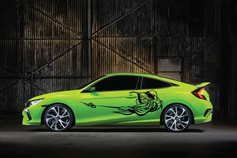 Волшебник ведьма волшебная палочка плащ волшебник тату гранж-дизайн племенная