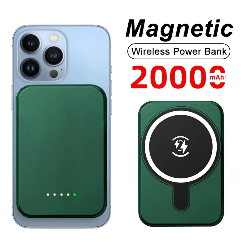

5000 мАч 15 Вт Магнитная Беспроводная Быстрая зарядка для iPhone 11 12 13 12Pro 13Pro 14 Magsafe внешний аккумулятор