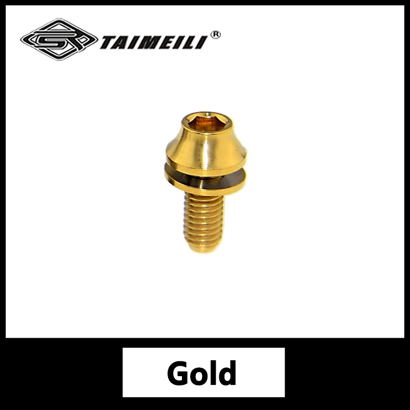 

Титановый болт TAIMEILI M5x12 мм, не линяющая прокладка, винт для стойки велосипедного чайника, 1 шт./4 шт.