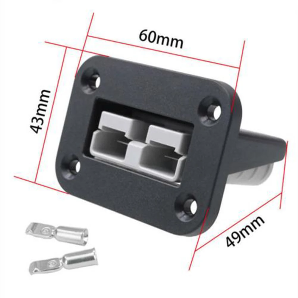 

~Flushs Mounts Andersons Plug 50 Amp Connector Kit Mounting Bracket Panel Cover Accessories For Caravan Camper Boat Truck