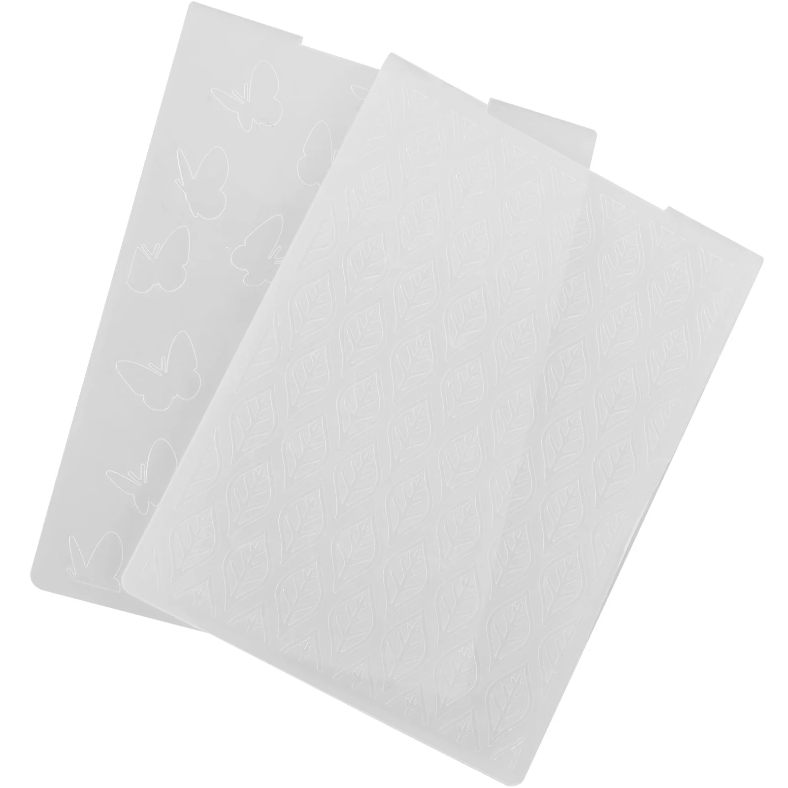 

2 Pcs Stencils Crafts Album Template Cake Stencil Templates DIY Craft Cake Decorating Embossing Folder Card Embossing Template