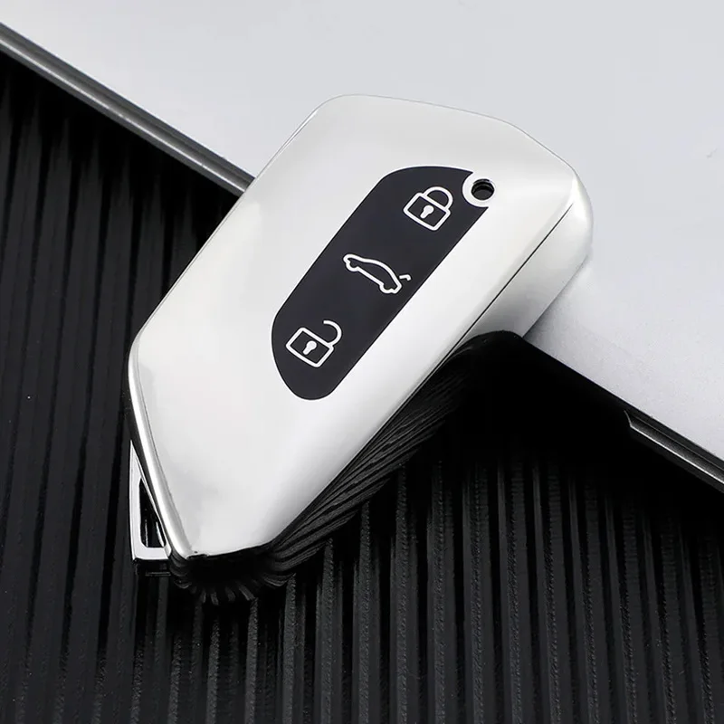 

Для VW Tiguan L Pro 2024-Pre автомобильный силиконовый чехол с дистанционным управлением для смарт-ключа, держатель брелока, накладка