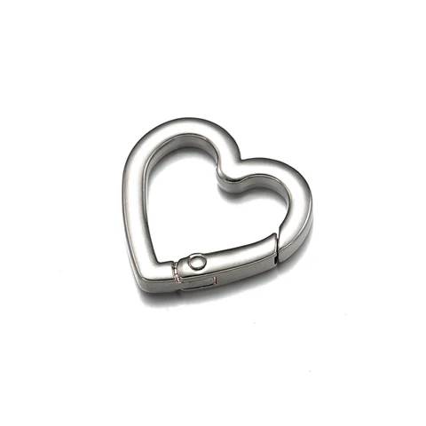 Металлические карабины-сердца для украшений, 5 шт.