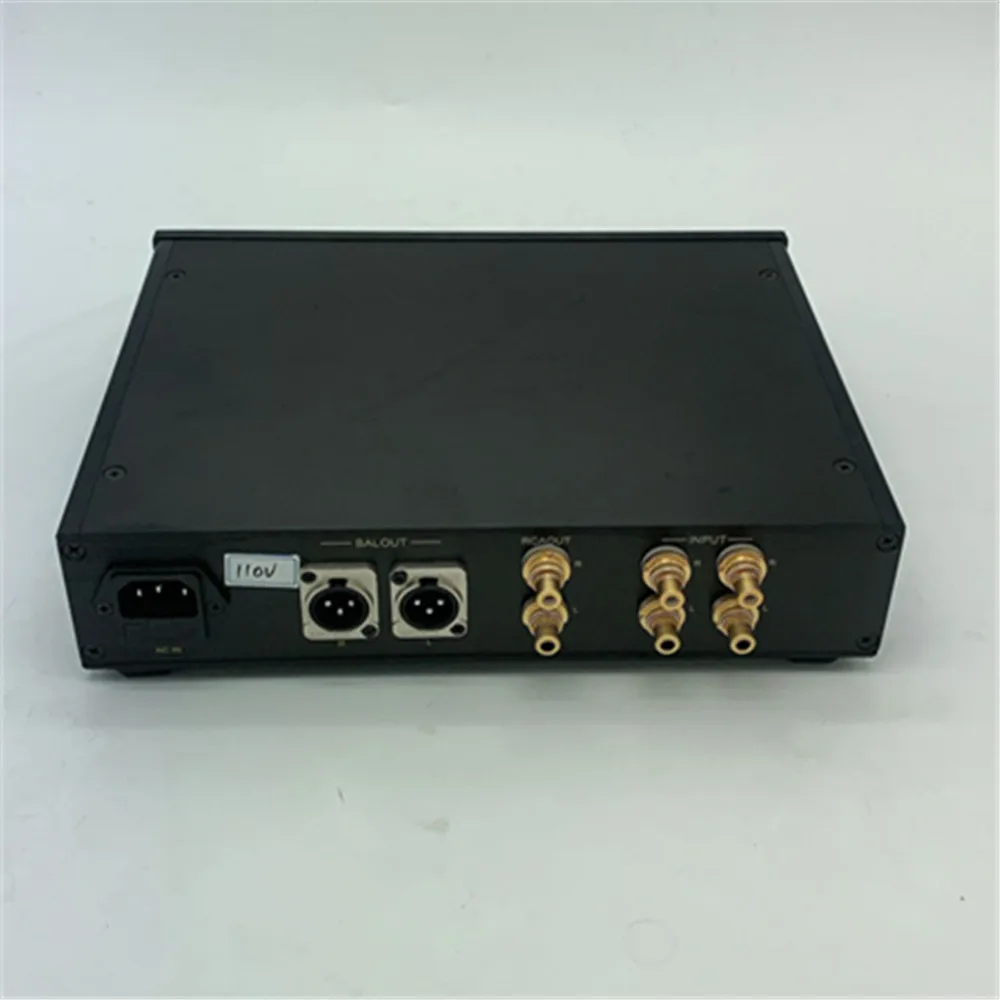Фото Черный готовый предусилитель FM255 HiFi стерео 3-полосный вход 1-контактный выходной предусилитель Hi-End №2