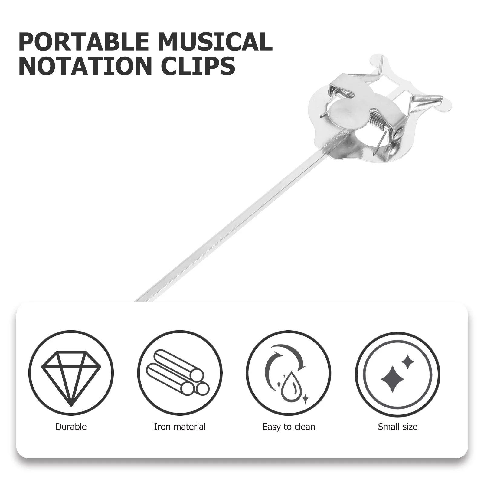 Metal Music Bookmark Woofer Folder Stand Clips Trumpet Marching Clamp-on Lyre Saxophone enlarge