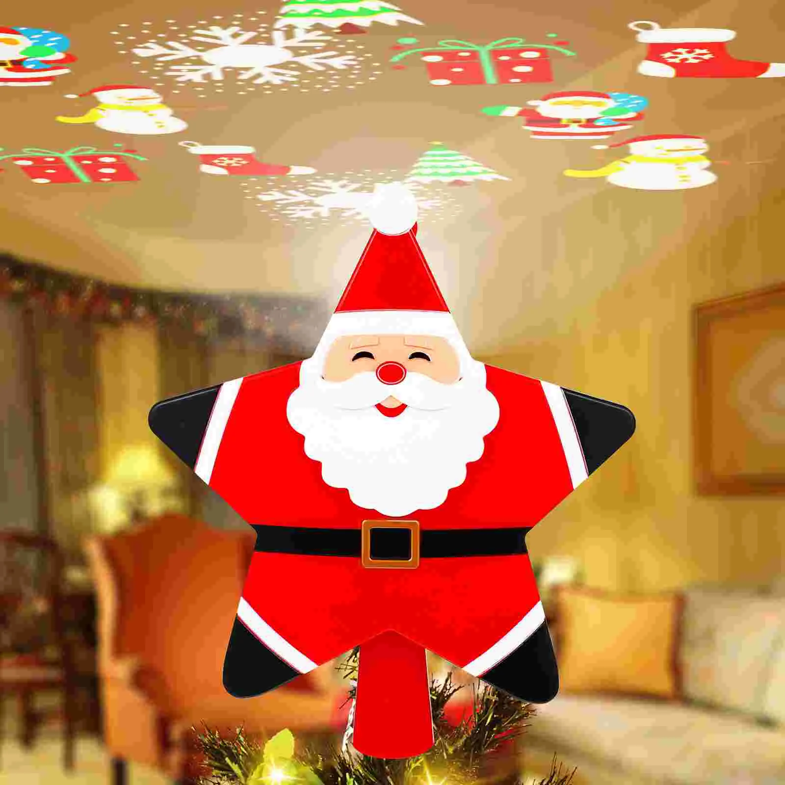 

Проекционная лампа, Рождественская лампа, проектор, дерево, Топпер, звезда, Рождество, пластмассовое освещение для пожилых людей