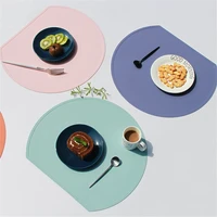 portable foldable insulated western silicone placemats tableware pad dining coaster wine cup mat