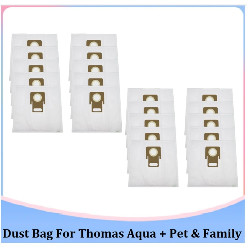 

Vacuum Cleaner Dust Bags Filter Bag For Thomasaqua + Pet & Family Vacuum Cleaner Replacement Spare Parts