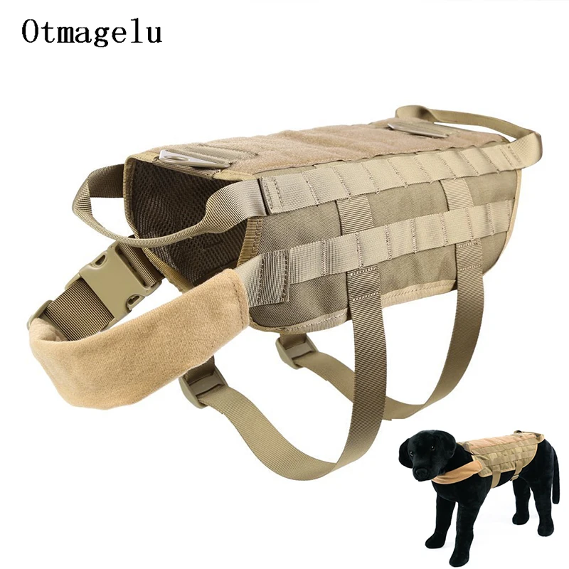 

Military Nylon Pet Dog Harness Working Dog Quick Release Vest Running Training Collars for German Shepherd Large Dogs Vest