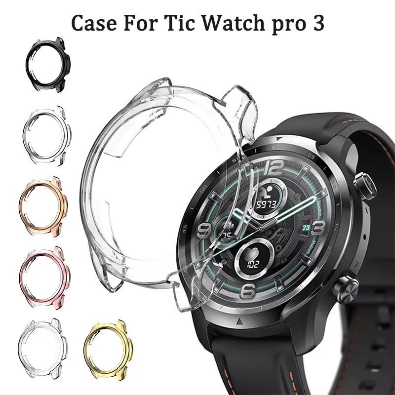 

Watch Case For Ticwatch Pro 3 Ultra GPS pro3 Smart Watch Silicone Cover Case For Ticwatch Pro 3 Lite 3 Ultra GPS Frame Soft Case