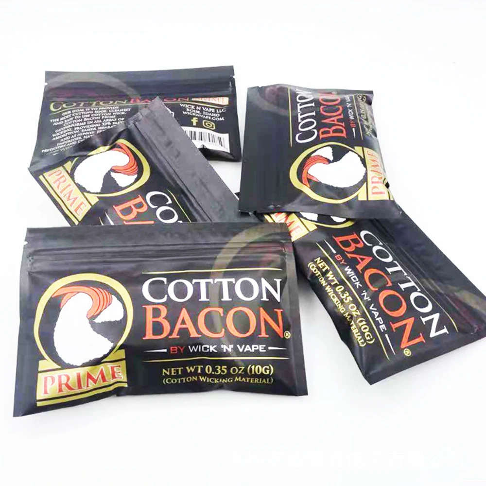 20/50 шт. электронная сигарета Bacon 100% хлопок Золотая версия подходит для атомайзера