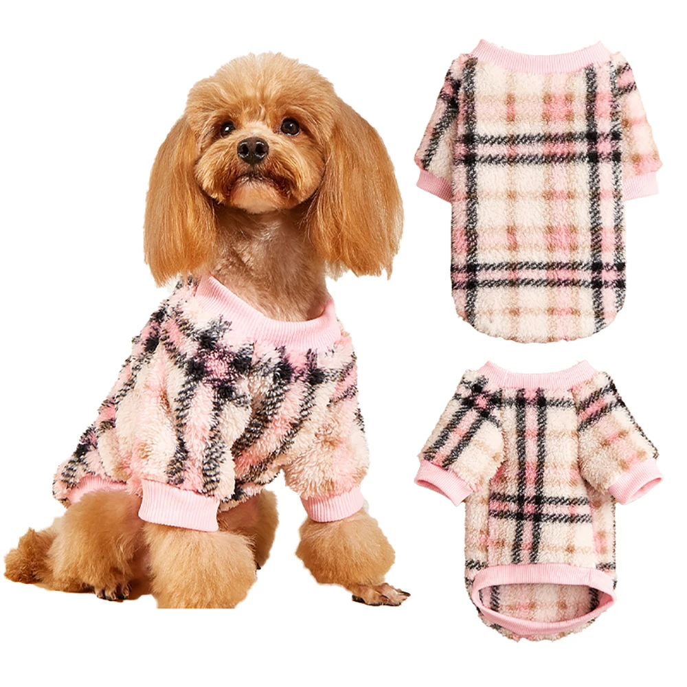 

Winter Pet Clothes Warm Fleece Dog Pullover for Small Medium Dog Cat Coat Puppy Jacket Chihuahua Costume French Bulldog Overalls