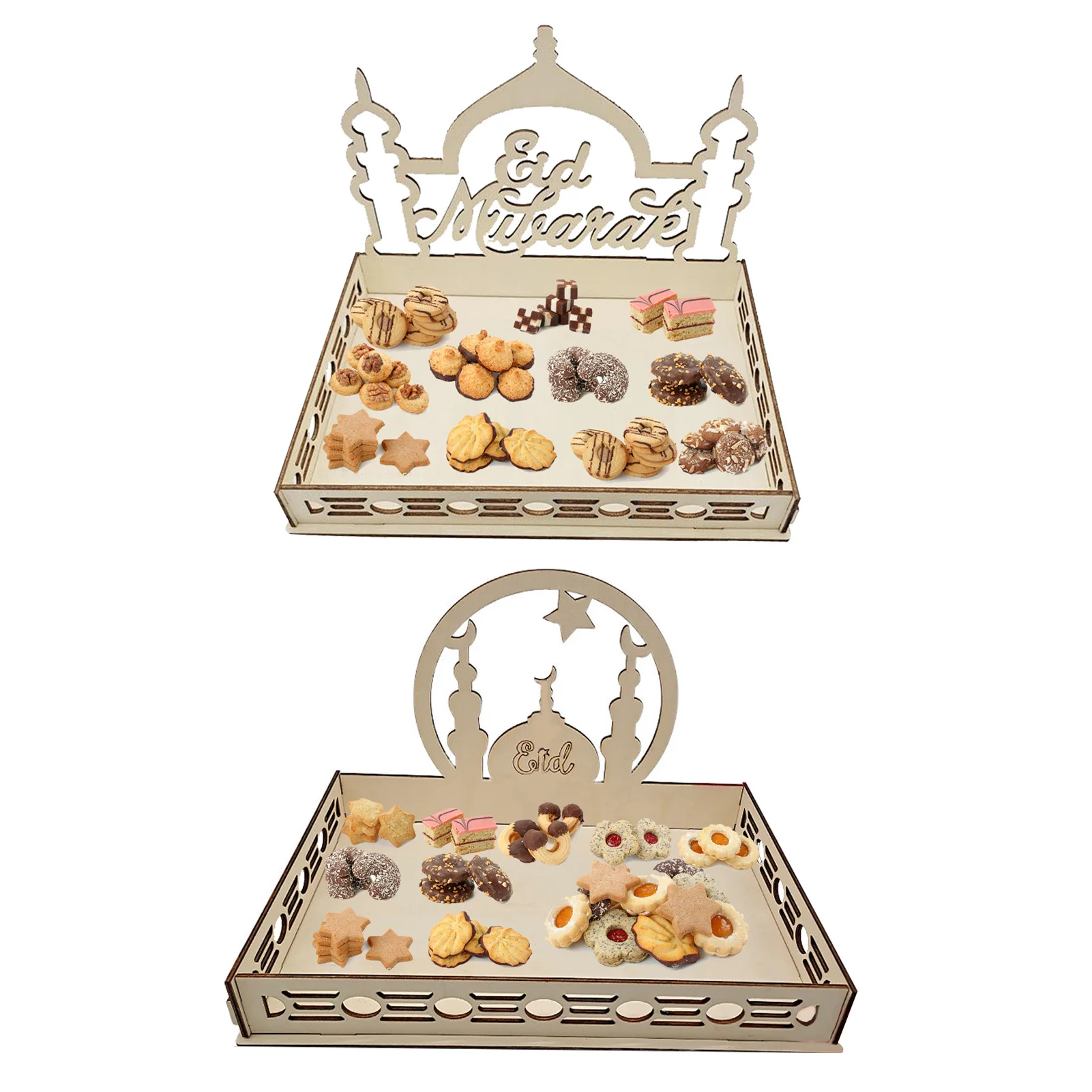 

ИД Мубарак украшения для дома исламский Раман кареем поставка вечерние ИД сервировочный поднос для Рамадан Mubarak Подарочный декор для стола