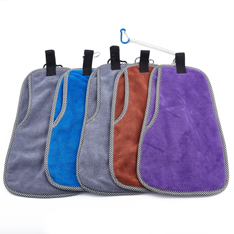 

Полотенце из микрофибры для рыбалки, полотенце для приманки, утолщенное антипригарное Впитывающее Походное рыболовное полотенце с зажимом...