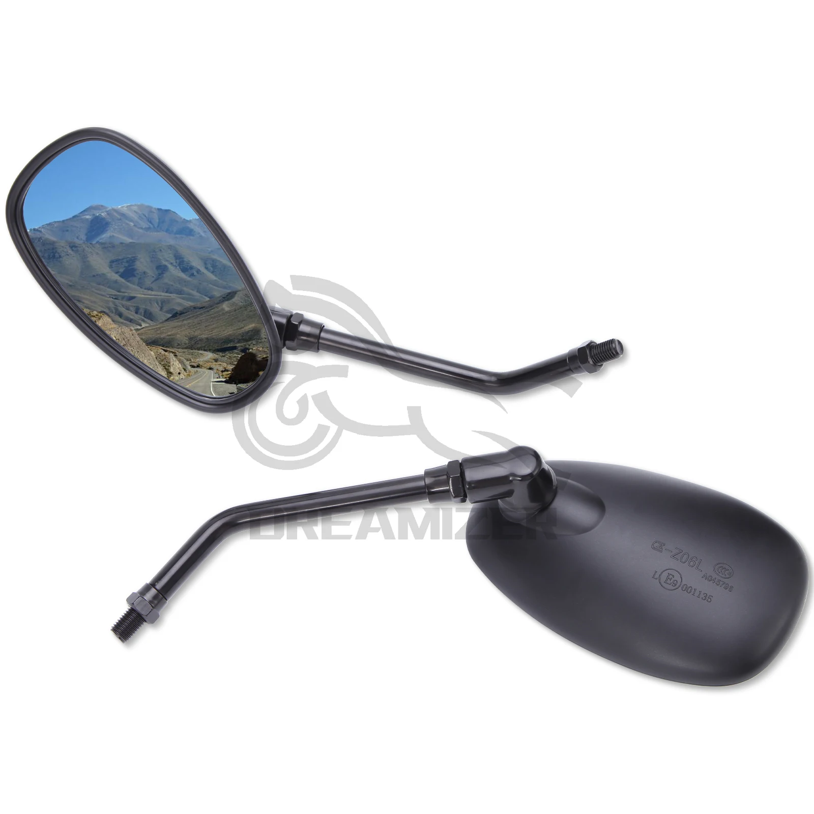 

2Pcs 10mm Universial Rearview Mirrors Motorcycle ABS Plastic Rotatable HD Vision Side Mirrors Rear View Mirrors Accessories