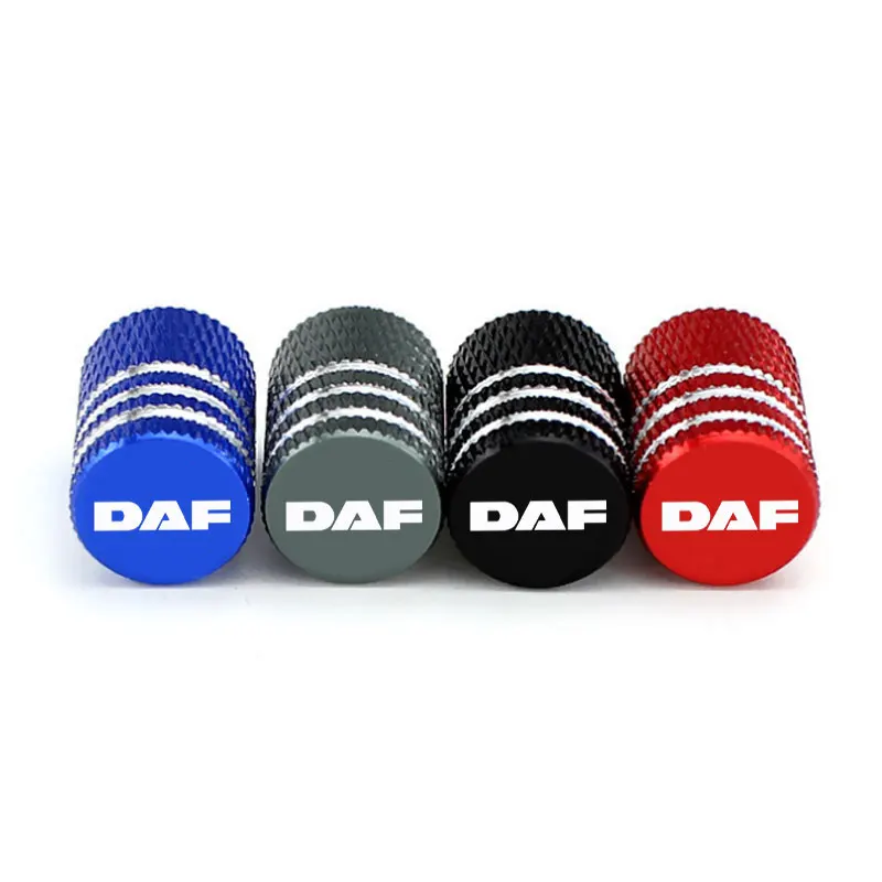

Car Tire Valve Caps Aluminum Alloy Hub Laser Modification Wheel Tire Decorative Accessories for DAF 106xf 105 cf85 Truck lf van