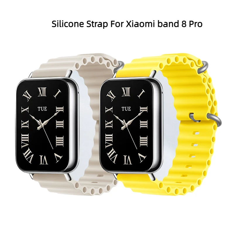 

Ремешок силиконовый для Xiaomi band 8 Pro, сменный спортивный браслет для Mi band 8 pro, аксессуары для умных часов