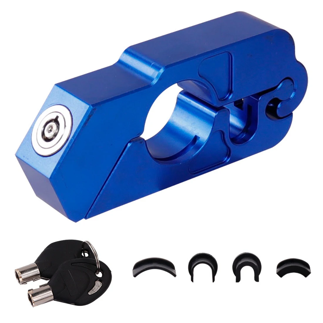 

CNC Handle Grip Security Scooter Safety Locks Electric Scooter Brake Clutch Levers Locks for XIAOMI M365,Blue