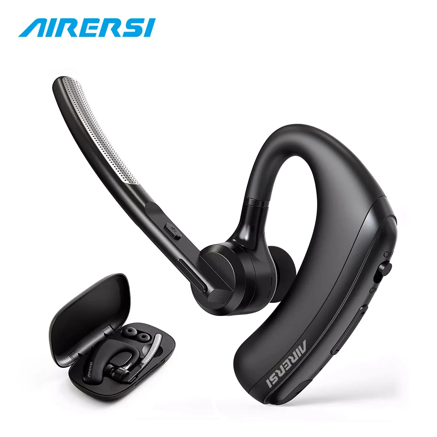 

Newest K20 Bluetooth Headset 5.0 Handsfree Earpiece Wireless Earphones With CVC8.0 Dual Mic Noise Cancelling For iPhone Android