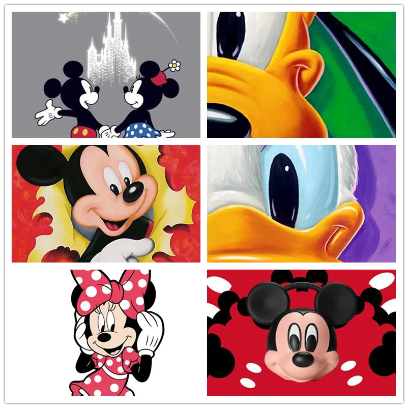 

Алмазная 5d картина «сделай сам» с мультяшными мотивами Диснея Микки, мозаика для вышивки крестиком, украшение для дома