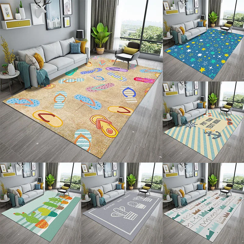 

Classical Flower Pattern Smooth Touch Kitchen Living Room Carpet Home Decor Floor Mats
