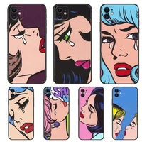 wounded woman crying phone cases for iphone 13 pro max case 12 11 pro max 8 plus 7plus 6s xr x xs 6 mini se mobile cell