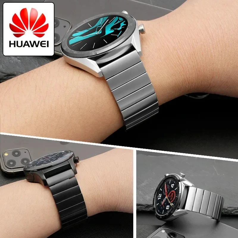 Huawei Original Stainless Steel Watchband for Huawei GT 3 /GT2 Pro GT 2 Pro Universal 20mm 22mm High Quality Strap for Man Women