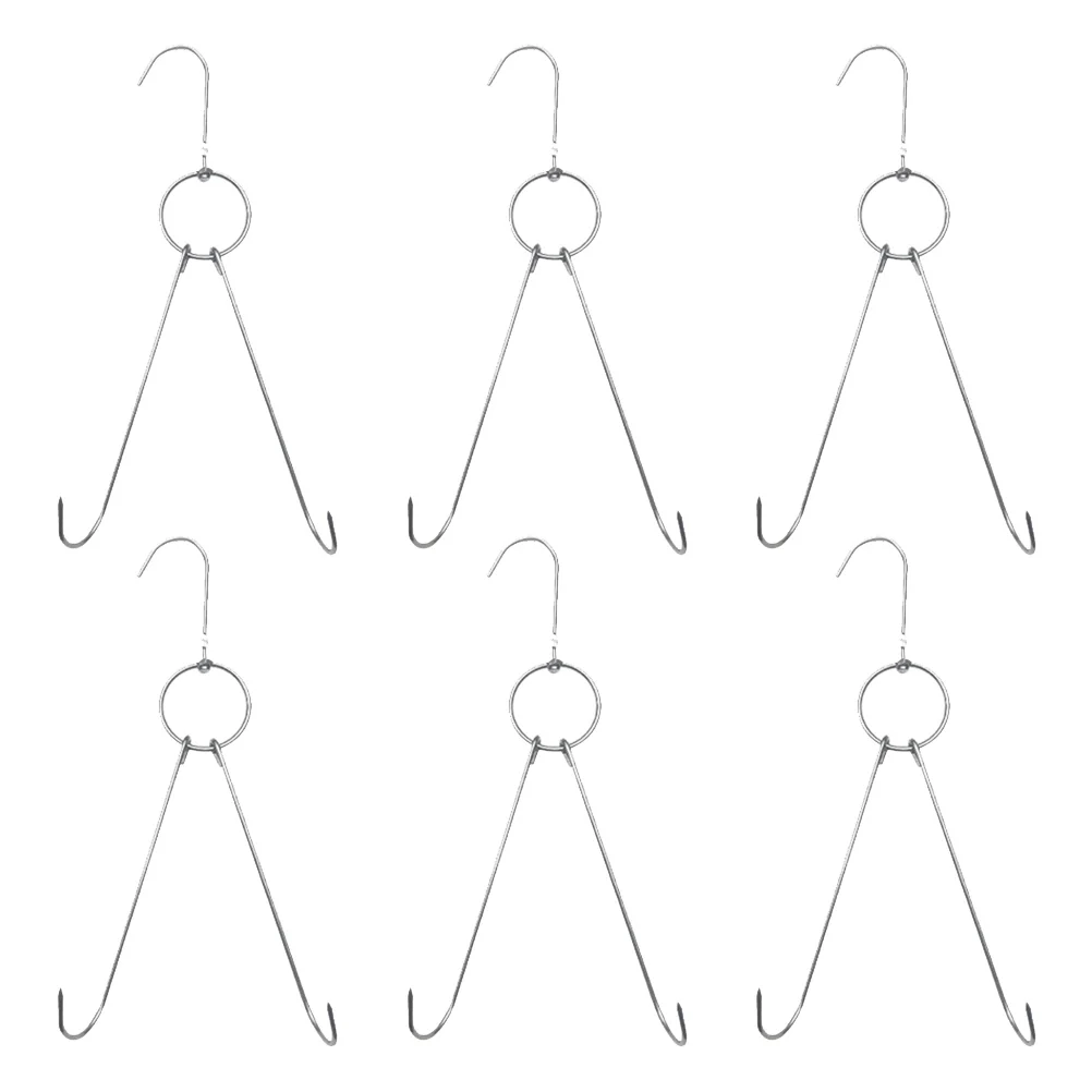 

Hooks Meat Hook Grill Hangerbacon Kitchen Hanging Sausage Smoker Butcher Steel Stainless Double Rack Home Drying Metal Hangers