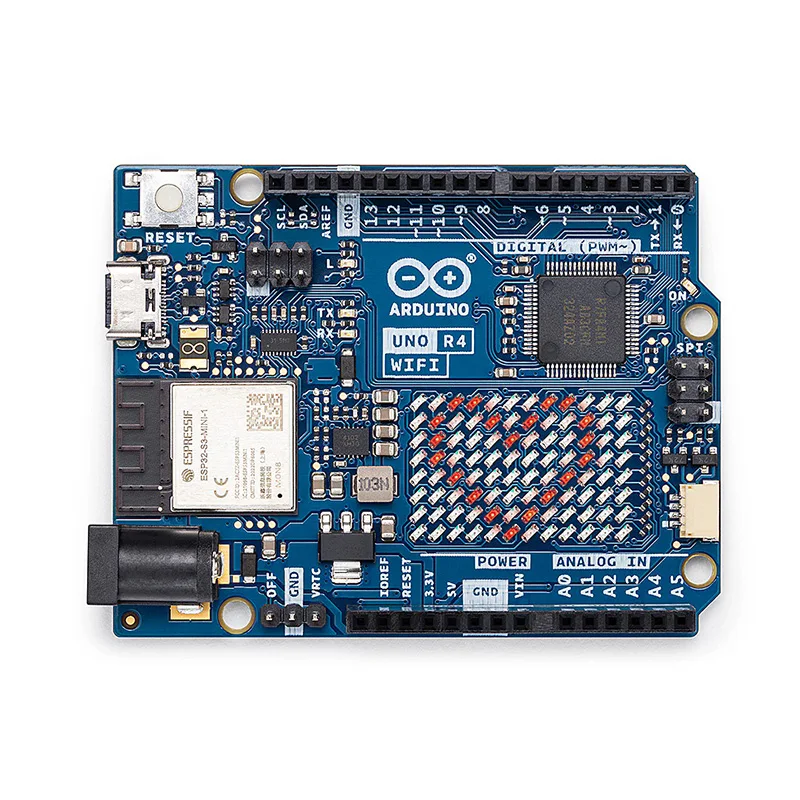 Фото Оригинальная плата разработки Arduino UNO R4 WiFi ABX00087, с встроенным микроконтроллером RA4M1 и Esp32-S3. №2