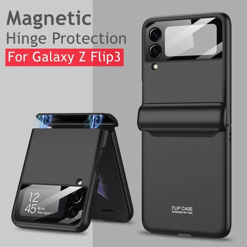 

Чехол для Galaxy Z, флип-чехол с магнитными петлями, 4 отделения