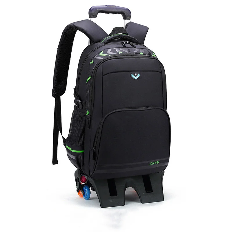 

Children's school backpack with stroller, removable orthopedic backpack for children boys and teens